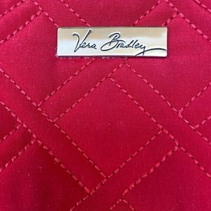 Vera Bradley Red Quilted Zip Around Wallet